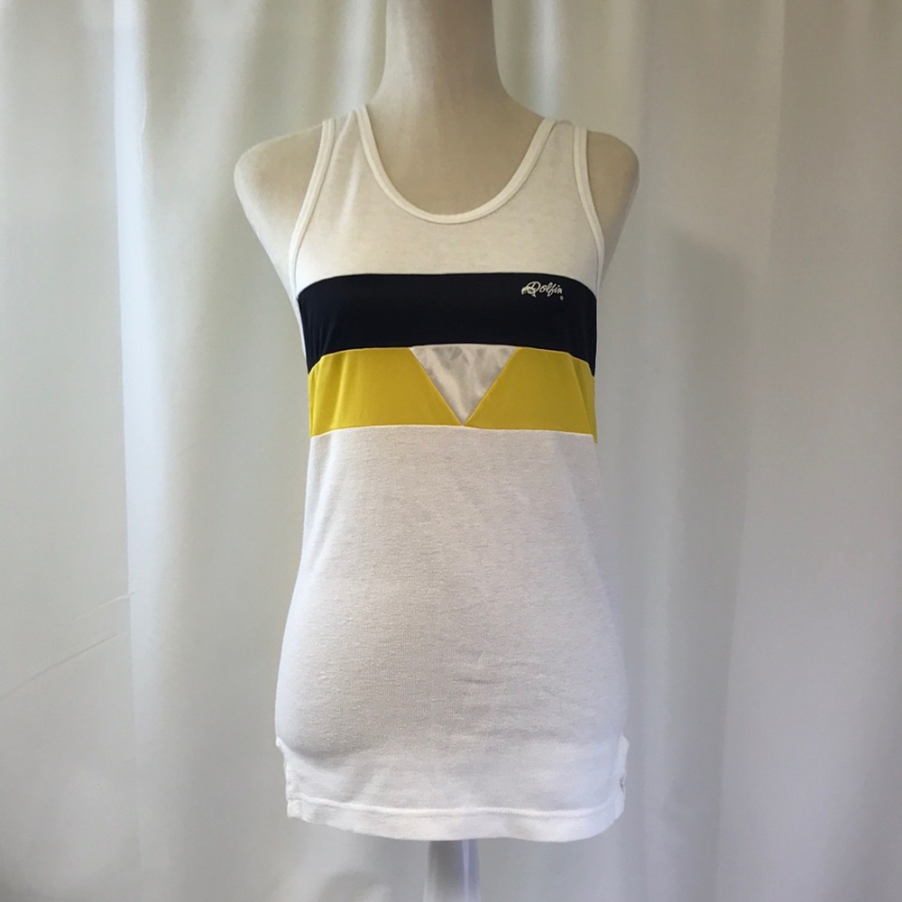 Vintage Dolfin Mens Racerback Tank Top Size Large
